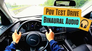 2017 Jaguar F-PACE 3.5 Turbo POV Drive (Binaural 3D Audio) ASMR