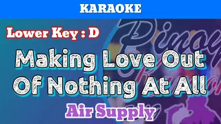 Making Love Out Of Nothing At All by Air Supply (Karaoke : Lower Key : D)