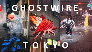 Sanguine Dancer, Retribution and Silent Gaze in Ghostwire Tokyo