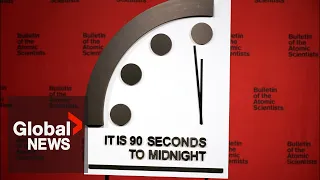 Doomsday Clock: "Mounting dangers" of Ukraine war pushes time closest it's ever been to midnight