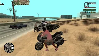 GTA SAN ANDREAS - CJ irritates the military army and gets rid of them - Six Stars Wanted!