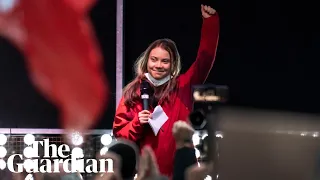 'Cop26 is a failure': Greta Thunberg rallies climate activists in Glasgow