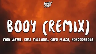 Tion Waye x Russ Millions - Body (Remix) ft. Capo Plaza, Rondodasosa (Lyrics) she from italia 🇮🇹