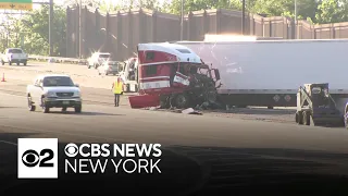 Cleanup on Route 80 after deadly crash in Hackensack, New Jersey