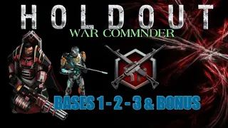 War Commander Holdout event bases 1-2-3 & Bonus Free Repair .