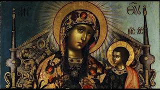 Greek Byzantine orthodox chant: Agni Parthene | Αγνή Παρθένε [Lyric Video] | Adoration of the Cross