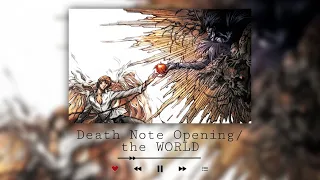 Death Note Opening Song | the WORLD - Nightmare | 1 Hour Chill