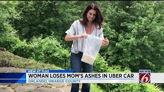 Woman loses mom's ashes in an Uber