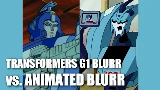 Transformers G1 Blurr vs Transformers Animated Blurr Design with Character Designer Derrick J Wyatt.