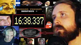 Forsen Reacts to XQC DESTROYS THE MINECRAFT SPEEDRUN RECORD!