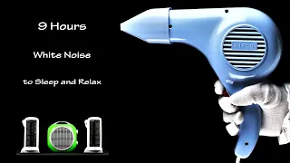 Hair Dryer Sound 103 and Three Fan Heaters Sound | Visual ASMR | 9 Hours Lullaby to Sleep and Relax