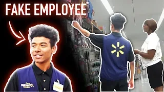 Pretending to work at WALMART