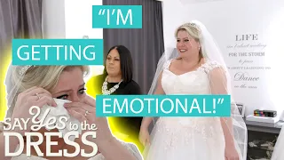 Nervous Bride Can’t Believe What She Looks Like In Dress | Curvy Brides Boutique