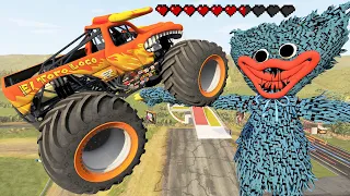 Monster Truck Madness #2 | Long Jumps and Crashes | BeamNG Drive - Griff's Garage