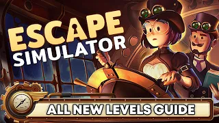 Escape Simulator Steampunk DLC Playthrough - How to solve all new levels