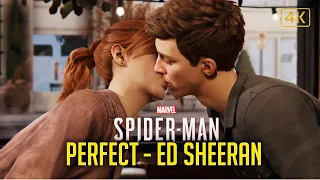 Perfect - Ed Sheeran : Spider-Man PS5 4K - romance scenes between MJ and Peter