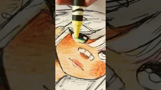 Coloring with crayons! || Part 2. (Redraw) #art #trending #draw #shorts