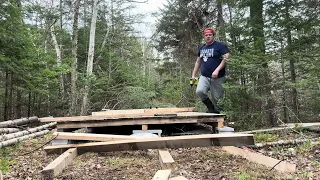 Amateur building a shed with reclaimed wood