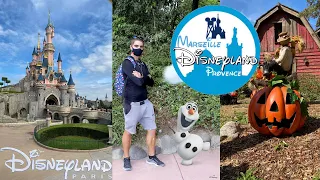 😃VLOG / JOURNÉE FUN À DISNEYLAND PARIS / 1ERE DECO D’HALLOWEEN🎃/ Le Parc est vide !😁✨