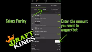 How to place a PARLAY bet on Draft Kings Sportsbook & Casino App | 2021