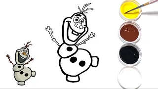 How to Draw OLAF the Snowman from Disney's Frozen