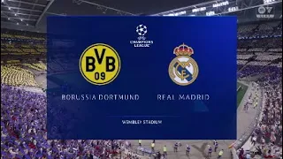 Simulación de la final de la uefa champions league 2023/24 borussia Dortmund vs real madrid en fc 24