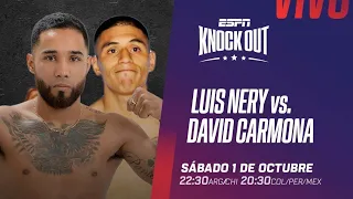 Resultados Cartelera Boxeo Luis Nery 🇲🇽 vs David Carmona 🇲🇽🥊 Jackie Nava 🇲🇽 vs Gloria Yancaqueo 🇦🇷