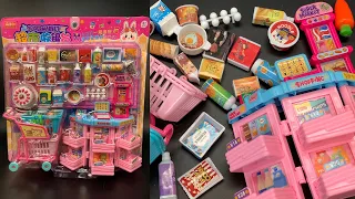 10 Minutes Satisfying with Unboxing Pink Supermarket Playset | ASMR (no music)