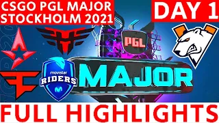 CSGO Major PGL Stockholm 2021 Day 1 Full Highlights | Aces and Clutches 2021 1080p HD 60 FPS