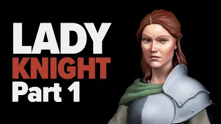 Lady Knight Bust Part 1: How to Paint a Female Face