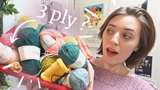 So Many Swatches!!🧶In Search of the Perfect Vintage 3 Ply Yarn for Vintage Knitting