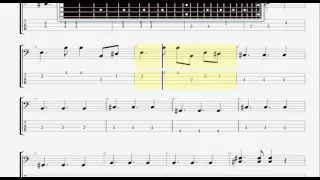 Beatles The   And I Love Her BASS GUITAR TABLATURE