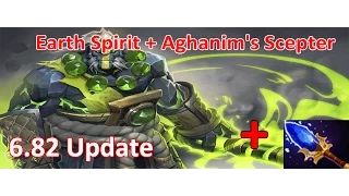 Dota 2 - Earth Spirit + Aghanim's Scepter (6.82 Update)