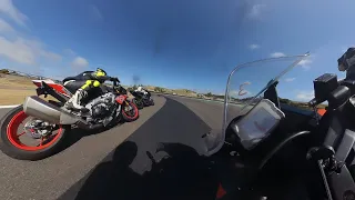 KTM VS DUCATI VS APRILIA VS TRIUMPH AT LAGUNA SECA