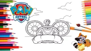 ЩЕНЯЧИЙ ПАТРУЛЬ  ВОЗДУШНАЯ ПОДУШКА ЗУМЫ Раскраски для детей PAWPATROL ZUMA