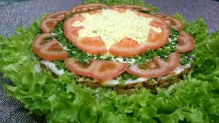 Салат "Любимый" Праздничный салат на новогодний стол  2019 Быстро и вкусно  /Favorite salad/