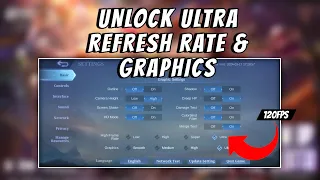 🔓 How to Unlock Ultra Frame Rate & Ultra Graphics in MLBB | NO ROOT | NO APPS | Script Only