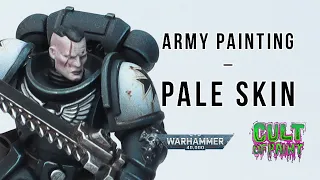 How to Paint PALE SKIN on your Ravenguard, Dark Eldar and other tabletop miniatures. 3 PAINTS