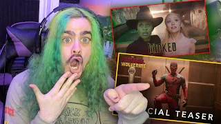 DEADPOOL & WOLVERINE Trailer REACTION! (feat. Wicked)