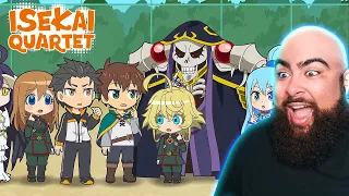 ISEKAI QUARTET IS HILARIOUS!!! | Isekai Quartet Episode 1 and 2 Reaction!