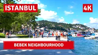 Istanbul 2022 Bebek Neighbourhood 19 June Walking Tour|4k UHD 60fps