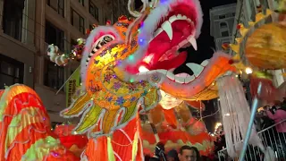 2020 Chinese New Year Parade - dragon dancing