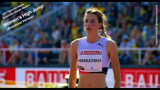 Women's High Jump (Broadcast Version).  Stockholm Olympic Stadium.  Diamond League.  July 4, 2021.