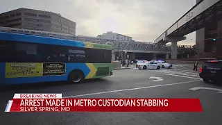 Arrest made in metro custodian stabbing in Silver Spring, Maryland