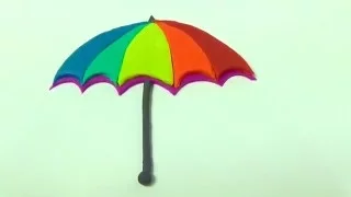 Play-doh Umbrella HOW TO MAKE