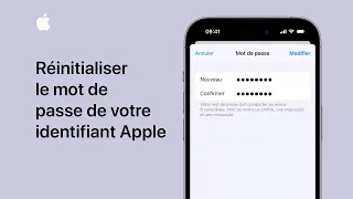 Réinitialiser le mot de passe de votre identifiant Apple sur votre iPhone | Assistance Apple