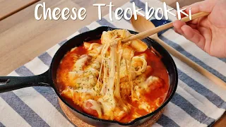 Cheese Tteokbokki (치즈떡볶이) | Tteokbokki Easy Recipe | Korean Street Food | 치즈떡볶이 만들기
