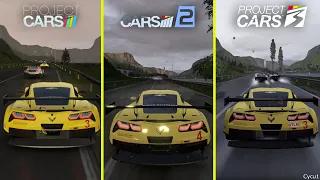 Project CARS 1 vs 2 vs 3 PS4 Pro 4K Graphics Comparison