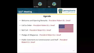 155th Meeting of the PFBC Board of Commissioners - July 24, 2023