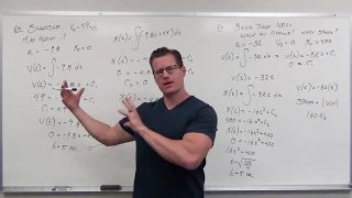 Problem Solving with Velocity and Acceleration (Differential Equations 8)